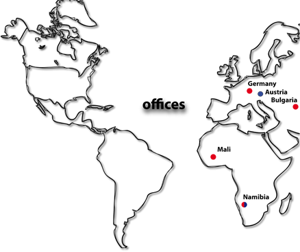 terratec and terratec partner offices world map with office locations